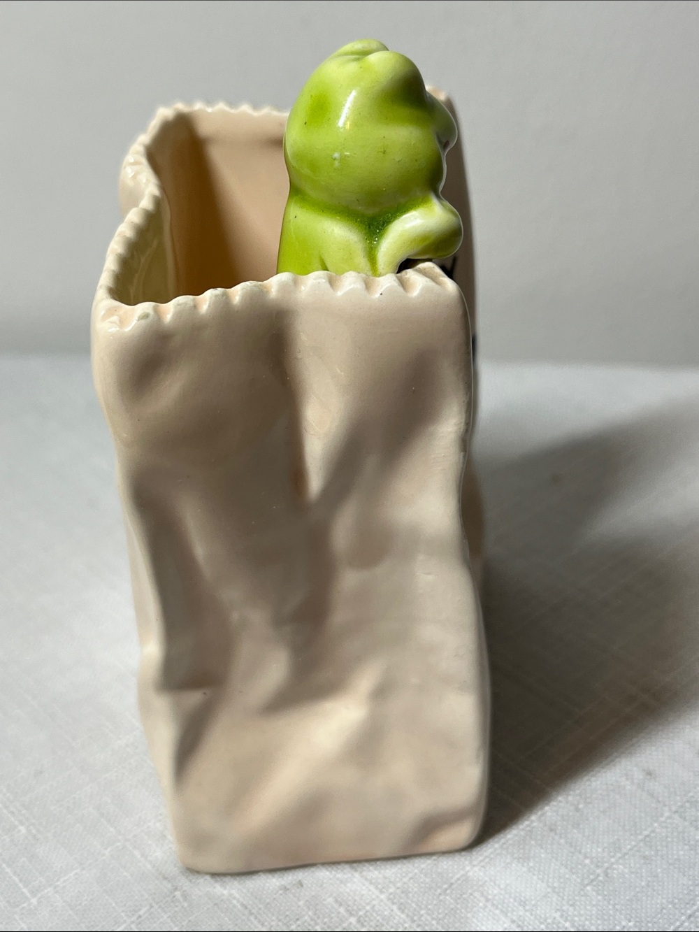 Ceramic Pencil Caddy with Green Frog Accent
Made in Japan - Picture 6 of 7